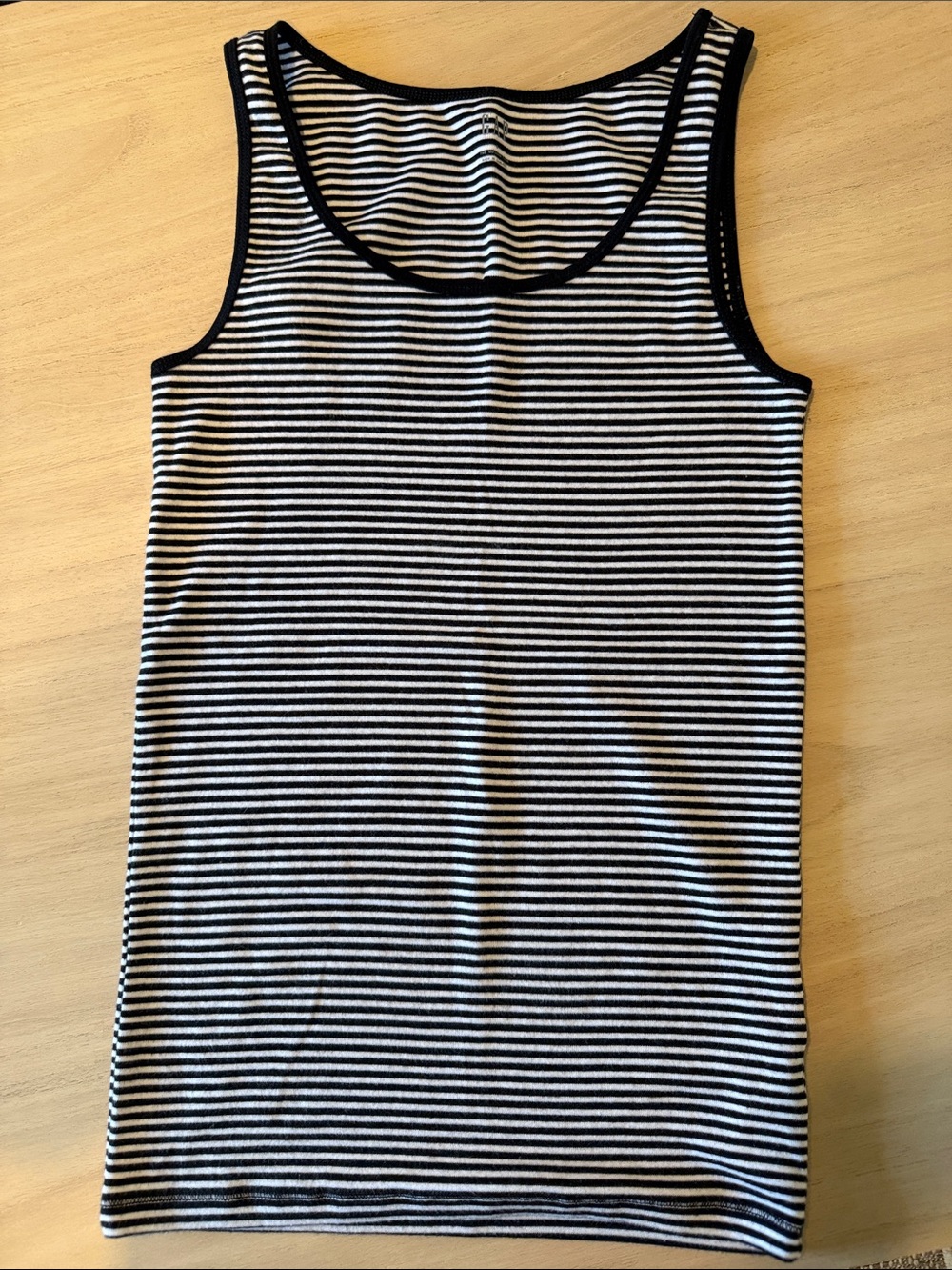GAP Modern Tank Navy Ivory White Stripe Supima Cotton Modal Tank Top Size Small
